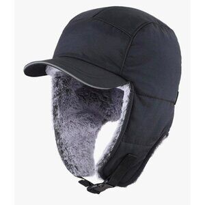 Men’s Fully Lined Faux Fur Trapper Hat